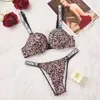 Bras Sets Womens Lace Underwear Panties Bralette Sexy Women Seamless Bra Set Luxury Letter Rhinestones Push Up Lingerie