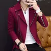 Men's Jackets 2024 Spring And Autumn Jacket Sports Trend Youth Lapel Handsome Slim Trendy Outerwear