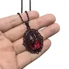 Hanger Kettingen Gothic Bloed Rood Hart Relief Ketting Modieuze Heidense Hekserij Sieraden Halloween Accessoires Feestcadeau