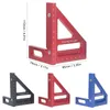 Professionelle Handwerkzeug-Sets, 6 Stück, 3D-Multi-Winkel-Messlineal, Aluminiumlegierung, 45/90 Grad Anreißer für Holzrohrleitungen