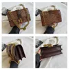 Brand 2024 New Women's Handbag Double Layer Small Square Chain Strap Crossbody One Shoulder bags Flap Lock Buckle gril's Bag