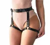 Sexy Women Men Leather Waist Garter Belt For Stocking Punk Costume ORound Waist Belts Handmade Punk Costume Outfit9430684