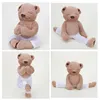 Animali di peluche bambola di peluche Kawaii carino orso di yoga morbido imbottito Kung Fu giocattoli per bambini peluche giocattolo di Natale 240103