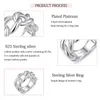 LAYA 100% 925 Sterling Silver Cuban Anelli di collegamento a catena per le donne degli uomini Design unico Plain Silver Original Modern Jewelry Trend 240103