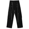 Women's Pants Women Chain Streetwear Fashion Hip Hop Loose Casual Vintage Cargo City Boy Girl Dance Trousers Men Baggy Sweatpant