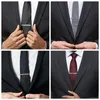 Lådor 4 datorer minimalistiska slipsklipp för män bindningsklipp till man skjorta affärs presentförpackning smycken mäns manschett man mofflänkar advokat