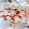 Charms 10pcs mignon brillant dessin animé maquillage fille résine pendentif mode balancent bricolage collier bracelet boucles d'oreilles porte-clés accessoires S068 Dr Dhzhz