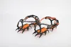 12 Tooth Ice Snow Crampons Anti-Slip Climbing Gripper Shoe Covers Spike Cleats Rostfritt stål Snö Skidskos Crampon 240102