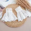 Knäskämpar DIY löstagbara manschetter pärlor spetsar mesh falska blossade ärmar kvinnor veckade flare hylsa ruffles armband dekorativt tillbehör