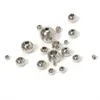 Armband 100 st rostfritt stål distans löst pärlor boll 310 mm stort litet hål för charmarmband halsband smycken gör grossist