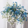 Fiori decorativi artificiali bianchi Gypsophila bouquet di seta finta festa di nozze accessori floreali fai da te decorazioni per vasi da tavolo per la casa