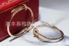 Diseñador Tornillo Brazalete Pulsera Uñas Amor Moda Joyería de lujo Cuidador Original Moda 18K Diamante de oro para mujeres Hombres Pulseras de uñas Pulsera de joyería de plata 7MWU