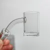 Dab Rig Banger Pure Quartz Banger 90 ° 45 ° nagel dab bangers manlig kvinnlig domelös design polerad gemensam oljetillbehör kvarts tjock botten avfasad banger