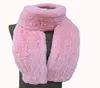 Lady039S Real Rex Rabbit Fur Nice Knitted Scarf Shawl 13 Colorsl039 170 cm Winter Fashion Warm1478704