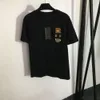 Moletom com capuz feminino solto casual confortável urso bolso bordado carta em torno do pescoço manga curta camiseta preto