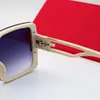 Hot 2024 Top Designer Summer Fashion Rétro surdimensionné carré lunettes de soleil polarisées pour femmes hommes vintage nuances UV400 classique grandes lunettes de soleil en métal 7197