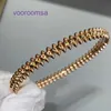 Car tires's New Brand Classic Designer Bracelet Gold Bullet Head Narrow Edition High end Quality Flexible Rivet with Precision Jewelry With Original Box