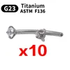 Display 1050 Stück Großhandel Zirkon Augenbraue Piercing Schmuck G23 Titan Nasenring C Rod Piercing Körper Innengewinde Schönes Geschenk