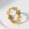 Bagues de cluster Bague en acier inoxydable minimaliste pour femmes hommes réglable ouvert creux forme de lèvre mode Y2K métal style bijoux cadeaux