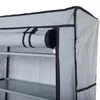 Simple Shoe Cabinet Dustproof Fabric Organizer Stand Holder Hallway Saving Space Shelf Home Furniture Storage Rack 240102