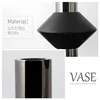Vases Cold Color Style Modern Black Attractive Metal Art Resin Vase Home Decorative