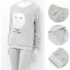 Zimowa odzież sutowa 1PC Winter Pajama Zestaw Flanela Flanela kreskówki Długie rękawy Wzory