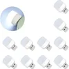 10pcs USB Işıkları Gece Işıkları Duvara Fiş LED LED Mini Ampul Küçük Gece Işıkları Kompakt Enerji Tasarlayan Işık Araba İç USB Işık