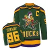 Maillot de film Mighty Ducks 14 Antti Aalto 21 Ted Donato 22 Luis Mendoza 31 Steve Shields 56 Russ Tyler 86 Shjon Podein Maillots de hockey