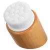 Makeup Brushes Handheld Facial Cleaner Beech Wood Cleansing Brush Face For Exfoliating