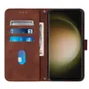 Étuis d'affaires Samsung S24 A35 A55 MOTO Edge 40 Neo G Play 2024 4G Power 2024 5G Fente pour carte d'identité Hand Feel Line Skin Feel Print Leather Wallet Holder Flip Cover Pochettes