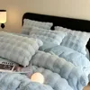 Conjuntos de cama Imitação de pele de pelúcia cobertor inverno calor super confortável cama luxo quente sofá capa de alta qualidade lance