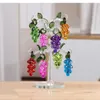 Dekorativa figurer Kristallhantverk Färg Fruktdruv hänge vardagsrummet heminredningar Tillbehör Kreativ Vine Ornament