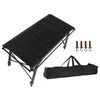 Camp Furniture Camping Folding Table Compact Aluminum Alloy With Storage Bag Easy To Carry Outdoor For Fishing Beach BBQ Garden Kitchen