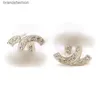 Fashion Stud Earrings Woman Designer Earring Multi Colors C Letter Jewelry Women Diamond Wedding Gifts