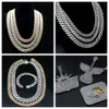 Hip Hop Style Women Men Sterling Sier Akcesoria Moissanite Diamond Fine Jewelry Monaco Miami Cuban Link Chain