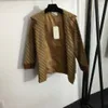 designerjacka för kvinnor kläder för damer höst mode brev mönster lapel lång ärmdräkt överrock över 03 jan