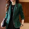 Ternos femininos primavera outono moda coreana casual elegante trabalho wear blazer jaqueta senhoras vintage xadrez retalhos terno casaco