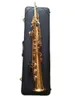 Bästa kvalitet Japan varumärke Soprano Saxophone YSS-82Z Gold Soprano Straight B-flat Sax Professional Musical Instruments Munnstycke med läderfodral gratis vass