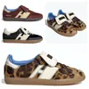 Designer 2024 New Leopard Print Cow Color Casual Board For Men Step Shoes