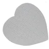 Partij gunst 100 stuks blanco hartvormige sublimatiepuzzels parel puzzel bruiloft verjaardag Valentijnsdag en cadeau