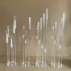 10pcs Wedding Decoration Centerpiece Candelabra Clear Candle Holder Acrylic Candlesticks for Weddings Event Party 240103