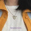 Pendant Necklace Tie Home Collar Chain Designer Jewelry Tifannissm Light Luxury T 2024 New Heart Arrows One Arrow Piercing Small and Versatil Have Original Box