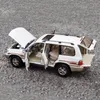 Originele Kuluze Land Cruiser Voertuigmodel LC100 1 18 Legering Simulatie Auto 240103