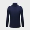 Autumn Winter Fashion Brand Clothing Mens Sweaters Warm Slim Fit Turtleneck Men Pullover 100% Cotton Knitted Sweater 240103