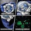 Orologi da polso 2024 Top Brand Sport Mens Watche Quarzo Gel di silice Cronografo impermeabile Orologi da polso per uomo Relogio Masculino