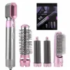 Sèche-cheveux électrique 5-en-1 peigne chauffant fer à friser automatique tige professionnelle maison brosse à air chaud kit d'outils de coiffure aspiration automatique peigne de coiffure DHL gratuit