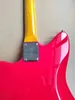 Ome Guitarra Elétrica Basswood Corpo Acabamento Brilhante Pescoço De Bordo Vermelho