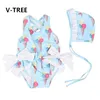 set Children's Swimwear Summer Bathing Suit 2020 Kids 08 Years Old Baby Infant Swimsuit Cartoon Directly Hot Sale
