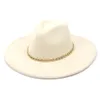 Fedora Hat Zima luksus męskie damskie moda dekoracja ślubna naklejka Diamentowe akcesoria Panama Chapeau Sombrero 240102