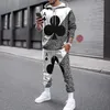 Playing Card 3D Printed Men's Tracksuit Set Casual Hoodie And Pants 2pcs Sets Autumn Winter Fashion Sweashirt Oversized Pullover 240102